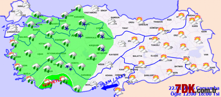 Son Hava Tahmin Raporu Yayınlandı! Bugün Hava Nasıl Olacak?