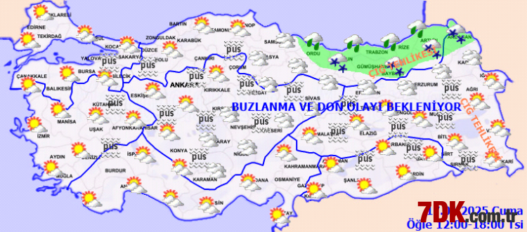 Yurdun İç ve Doğu Kesimlerine Uyarı: Buzlanma ve Don Olaylarına Dikkat