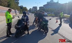 Uygulama Noktasından Kaçmaya Çalışan Motosikletliye Polis Sürprizi